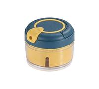 XIAOXIAOYU Manual Food Processor | Manual Onion Crusher Garlic Chopper | Small Kitchen Tool, Hand Pull Onion Cutter, Handheld Grater for Ginger, Chili, Vegetable