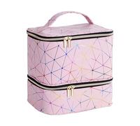 XIAOXIAOYU Nail Kit Organizer, Nail Polish Storage Bag | Nail Polish Carrying Case - Nail Polish Bag Organizer, Nail Storage Organizer, Pink, Se référer au descriptif, Refer to description