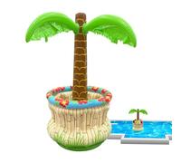 XIAOXIAOYU Palm Tree Cooler, Floating Beach-Themed Decorations, Palm Tree Decorations Inflatable Drink Holder, for Water Pool Beach Party Beverage Beer Coffee
