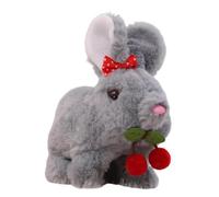 XIAOXIAOYU Plush Rabbit for Girls, Cute Rabbit Plush Toy - Electric Rabbit Walking Plush Toys with Sounds - Realistic Soft, Interactive Rabbit Toy, Basket Stuffers