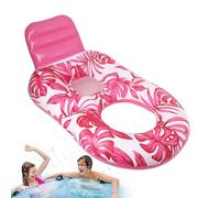 XIAOXIAOYU Pool Float Lounger, Pool Lounge Float Inflatable, Maple Leaf Design Raft with Drink Holder for Teens Tanning Outdoor Lake Backyard Indoor