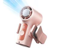 XIAOXIAOYU Portable Handheld Fan | USB Rechargeable Small Cooler,with LED Display and Removable Clip 360-Degree Rotation Handheld Ac Fan | for Stroller Cruise Vacation Sports Concert
