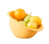 XIAOXIAOYU Rice Rinsing Colander, Colander Bowl for Rice Washer, Colander Drainers, Large Capacity Colander for Washing Vegetables, Fruits and Rice for Draining Cooked Pasta