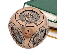 XIAOXIAOYU Spinner Dice - Polyhedral Metal Spinner Dice Kit with Magnetic Box,Portable Gathering Supplies for Competition Entertainment Leisure Bar Family Gathering