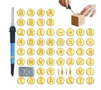 XIAOXIAOYU Wooden Burning Tool | Wood Burning Set with Letter Embossing Stamp | Alphabet Numbers Stencil, Adjustable Temperature Pen & Pyro Engraving Template for Adults and Beginners