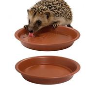 xiaoxiaozhijia Hedgehog Food And Water Bowls Set of 2, Hedgehog Feeding Station With Low-Profile Design,14 cm Wide, 2 cm Deep,Perfect for Outdoor Wildlife Gardens & Small Pets