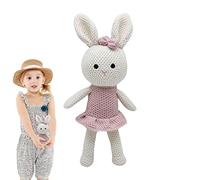 Xiaoxin Crochet Animals | Handmade Stuffed Animal Plush Knitted Doll - Elk Rabbit Amigurumi Toys Safari Stuffed Animals For Babies, Kindergarteners, Girls, And Adults