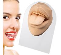 Xiaoxin Fake Mouth,Beginners Soft Silicone Mouth Model for Practicing Suture,Human Body Part Display,Simulation Mouth for Education Display Teaching Instructions