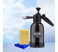 Xiaoxin Hand Pump Foam Sprayer, 2 L Hand Held Pressure Soap Snow Sprayer,Foaming Pump Blas ter Pressure Foam Cannon For Gardening Home Cleaning Car Washing With Two Nozzles