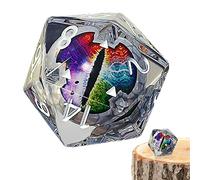Xiaoxin Handcrafted Dice, Color Polyhedral Dice Sets Dragon Eye Dice, Suitable for Dungeon and Dragons MT G Table Games,dice Collection, Interactive Games