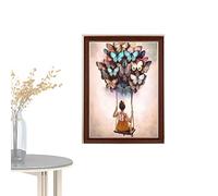 Xiaoxin Woman Diamonds Painting - Swing Crystal Painting Kits,5D Diamond Art Kits for Beginner, 11.8x15.7 Inch Full Drill Gem Art and Crafts for Home Wall Decor