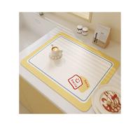 (Xiaoyan, 60X90cm 23.6X35.4in) Cream style kitchen drain mat, diatomaceous earth meal mat, water control mat