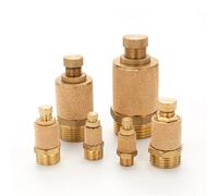 XIAOYANLIU 10PCS Air Muffler Brass Pneumatic Silencer Throttle Muffler BSPT (R Threads)(Flat 3l4)