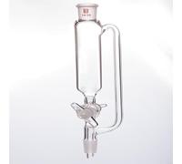 XIAOYANLIU Constant pressure drip funnel, No tick marks, Glass valve, Addition funnel, Borosilicate glass,(F628500GW)