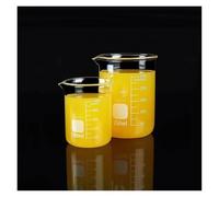 XIAOYANLIU Different Sets Lab Heat-resist Scaled Measuring Cup Borosilicate Glass Chemistry Glass Beakers Measuring(Set-15)