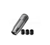 XIAOYANS Car Gear Shift Knob 8.5cm Car Gear Shift Knob Stick Manual Transmission Universal Aluminum Extended Shifter Head(Titanium Color)