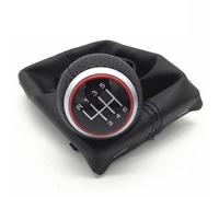 XIAOYANS Car Gear Shift Knob for A4 S4 B8 8K A5 8T Q5 8R S Line 2007-2015 5/6 Speed Manual Gear Shift Knob Lever Stick Pen Gaiter Boot Cover Case(Red R123456 Cover)