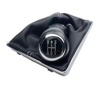 XIAOYANS Car Gear Shift Knob for Opel for Astra H Gear Shift Knob Lever Stick Gaiter Boot Handbrake Grips Car Anti Slip Parking Hand Brake Cover Case Collar(5 Speed White)