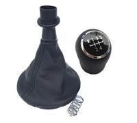 XIAOYANS Car Gear Shift Knob for VW for Transporter T5 .1 T6 Gp 2003-2019 Gear Shift Knob Shifter Lever Stick Gaiter Boot Cover(5 Speed Case Black)