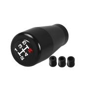 XIAOYANS Car Gear Shift Knob Universal 5 Speed Manual Transmission Short Throw Gear Shift Knob Head 7cm Stylish Aluminum Shifter Lever(Hot Black 7cm)