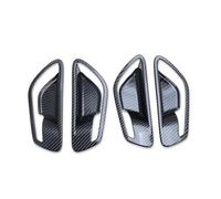 XIAOYANS Car Trim Interior for Hyundai for Tucson NX4 2021 2022 2023 2024 Car Interior Inner Door Handle Bowl Cover Trim Car Interior Trim Strips(Carbon Fiber)