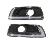 XIAOYANS For Chevrolet For Malibu 2011 2012 2013 2014 2015 With Fog Lamp Hole Turning Light Car Flashing LED DRL Daytime Running Light Fog Light Lamp(White Yellow,B)