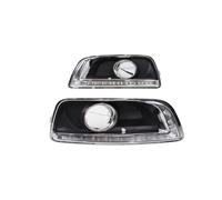 XIAOYANS For Chevrolet For Malibu 2011 2012 2013 2014 2015 With Fog Lamp Hole Turning Light Car Flashing LED DRL Daytime Running Light Fog Light Lamp(White Yellow Blue,A)