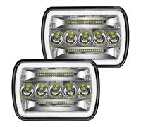 XIAOYANS Headlamp Assembly For Chevy For Express 1500 2500 3500 4500 For Corvette For Astro LED Headlights H6054 H5054 Headlamp(Type A 2 piece)