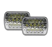 XIAOYANS Headlamp Assembly For Chevy For Express 1500 2500 3500 4500 For Corvette For Astro LED Headlights H6054 H5054 Headlamp(Type B 2 piece)