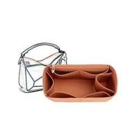 XIAOYIBAIHUOUK Bag Organizer Insert Portable Cosmetic Bag for Loewe (Brown A)