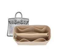 XIAOYIBAIHUOUK Bag Organizer Lined Storage Bag for Hermes Birkin 25/30/35, Beige B