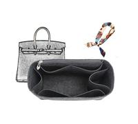 XIAOYIBAIHUOUK Bag Organizer Lined Storage Bag for Hermes Birkin 25/30/35, Two Styles, Black Gray