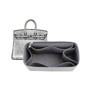 XIAOYIBAIHUOUK Bag Organizer Lined Storage Bag for Hermes Birkin 25/30/35, Two Styles, Gray