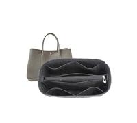 XIAOYIBAIHUOUK Bag Organizer Lined Storage Insert for Hermès Garden Party 30 36 Bags (Black, Grey)