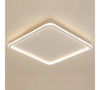 XIAOYINGU 1 Pack 30cm Ceiling Light Set Square Slim Flat Panel Lighting LED Ceiling Light White Flush Mount Ceiling Light White/Neutral/Warm Light Dimming Ceiling Lamp- 1.9Inch Thickness
