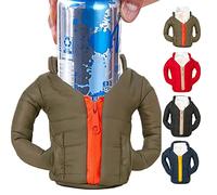 XIAOYIYI Cold Beer Coats, Drink Can Jacket, Beer Vests, Super Soft Can Sleeves for Hot or Ice Cold Drink, Collapsible Insulated Soda Bottle Holder, for 12oz or 16oz Cans or Bottles