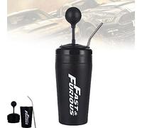 XIAOYIYI Fast and Furious Gear Shift Cup, 500ml Stainless Water Cup, Fast and Furious 10 Water Cup, Shift Lever Style Cups with Straw and Lid, Take This Cup Feel The Speed and Passion