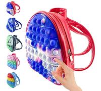 XIAOYIYI Pop It Backpack School, Pop it Sensory Toy Bag, Fashion Stress-Relief Anti-Anxiety Toy Handbag Fidget Toy for Kids Adults, School Supplies for Kids to Anxiety Stress Relief, Anti-Stress Toy