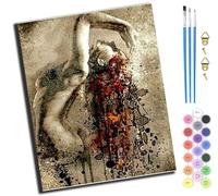 XIAOYOUQIAN Beautiful Woman Broken Body,DIY Paint by Numbers for Adults,Oil Painting Kits,Craft Art Painting Kit,Acrylic Pigment Drawing Gift for Home Decor,16X20Inch，-Frameless