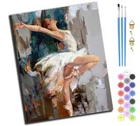 XIAOYOUQIAN Dancing Elf,Paint by Numbers for Adults,DIY Oil Painting Art Kits with Acrylic Paint Brushes Craft Kits for Home Wall Decor,40X50Cm,-Frameless