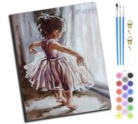 XIAOYOUQIAN Dancing Indian,Paint by Numbers Kits,40Cm X 50Cm,DIY Acrylic Painting for Adults and Kids,with Paints Brushes and Card Sized Magnifier,-Frameless