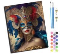 XIAOYOUQIAN Enchanting Veil,Paint by Numbers for Adults,DIY Paint by Numbers for Kids Beginner,Oil Painting for Wall Art,20X16Inch,-Frameless