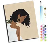 XIAOYOUQIAN The Beauty of Silence,Paint by Numbers for Adults Kids,DIY Oil Painting Kit,16X20 Inch，Hand Drawn Gifts,-Frameless