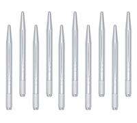 XIAOYU 10 Pieces Microblading Pens Manual Eyebrow Tattoo Pens Light Microblading Handles for Makeup Eyebrow Tattoo Supplies(Silver)