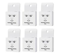 XIAOYU 10M Brow Mapping String Pre-Inked for Microblading, 6Pack, White Box, White Ink