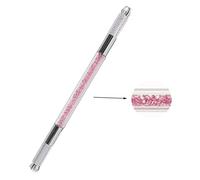 Xiaoyu 3 in 1 Crystal Multifunction Manual Tattoo Permanent Makeup Eyebrow Pen Microblading Pen - Pink