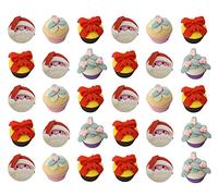 XIAOYU 30PCS 3D Christmas Erasers Pencil Erasers Children Christmas Puzzle Erasers Set