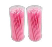 Xiaoyu 400PCS Disposable Eyelash Extension Micro Brushes - Pink(2MM)
