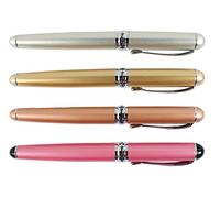 Xiaoyu 4PCS Jinhao x750 Fountain Pens Set, Medium Point, Silver, Champagne Gold, Rose Gold & Pink