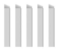 Xiaoyu 50PCS Microblading Needles, Permanent Makeup Manual Tattoo Eyebrow Blade Bevel for Eyebrow Tattoo Pens, White, 12 Pin